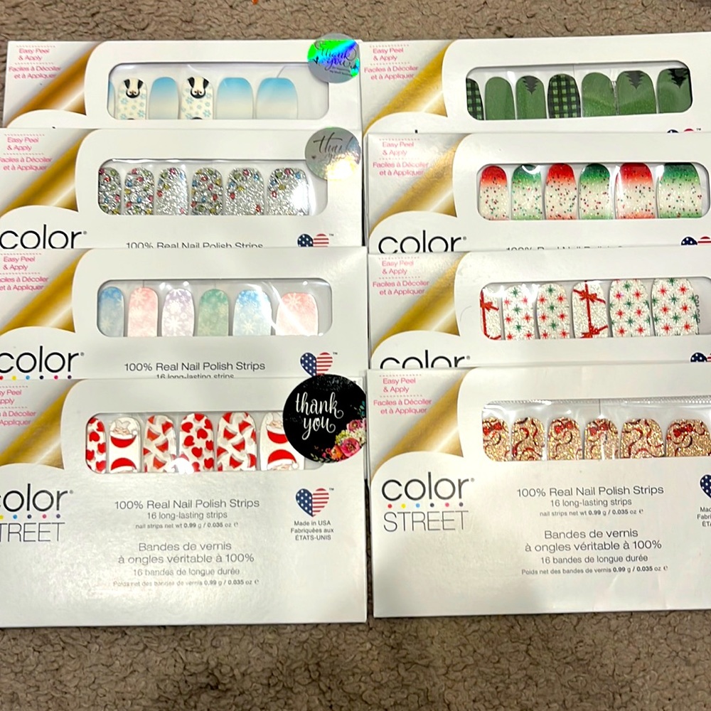 Color Street Set of 8- Christmas Theme